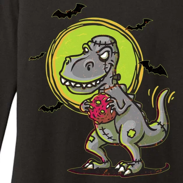 Zombie T-Rex Womens CVC Long Sleeve Shirt