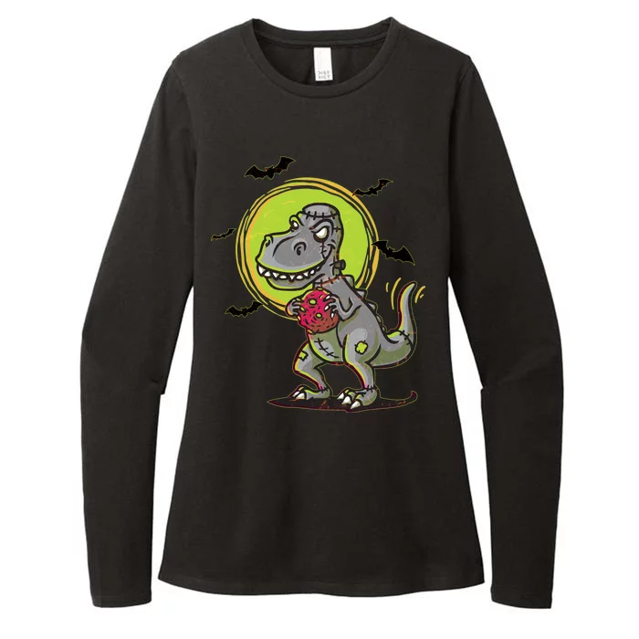 Zombie T-Rex Womens CVC Long Sleeve Shirt