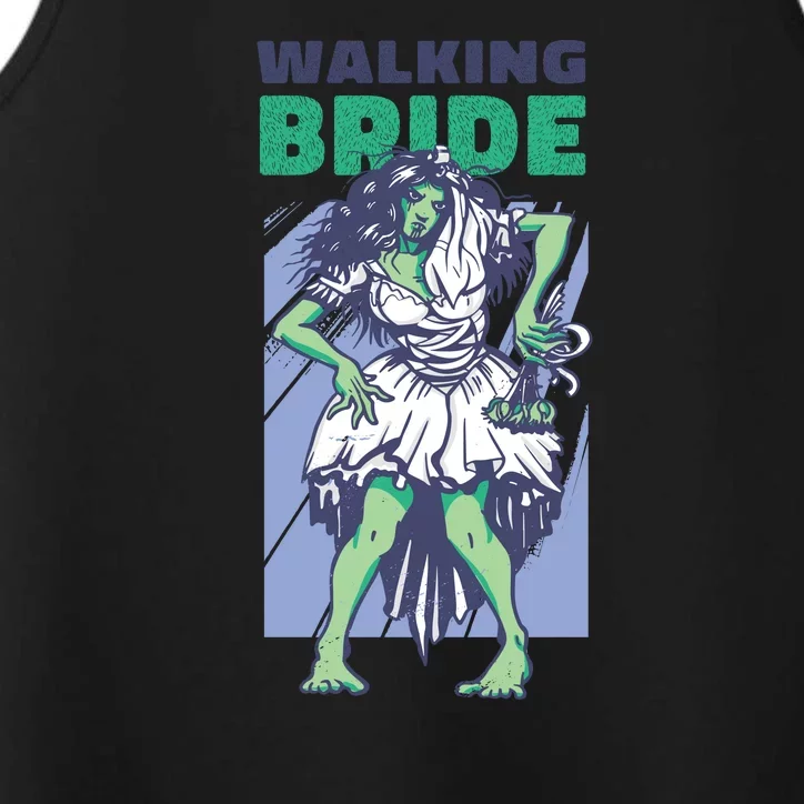 Zombie Walking Bride Performance Tank