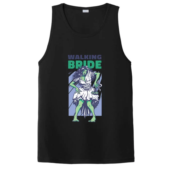 Zombie Walking Bride Performance Tank