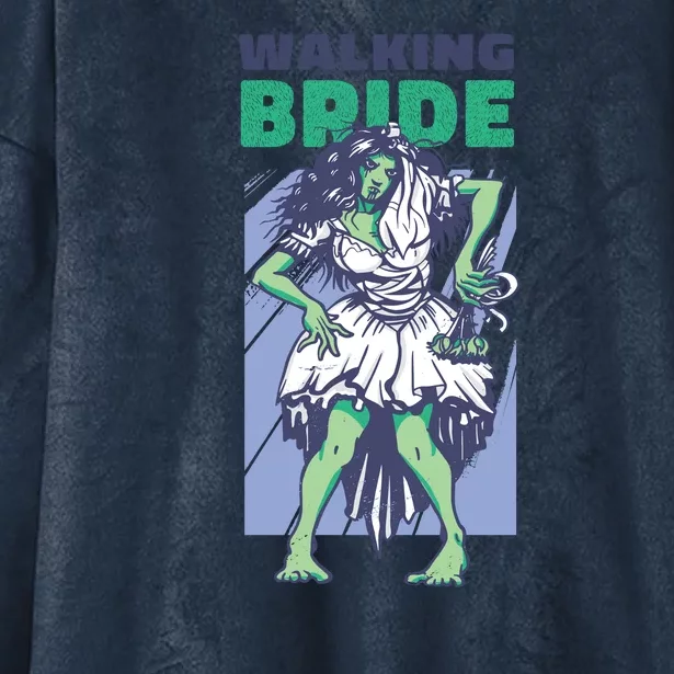 Zombie Walking Bride Hooded Wearable Blanket