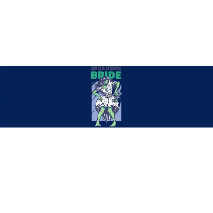 Zombie Walking Bride Bumper Sticker