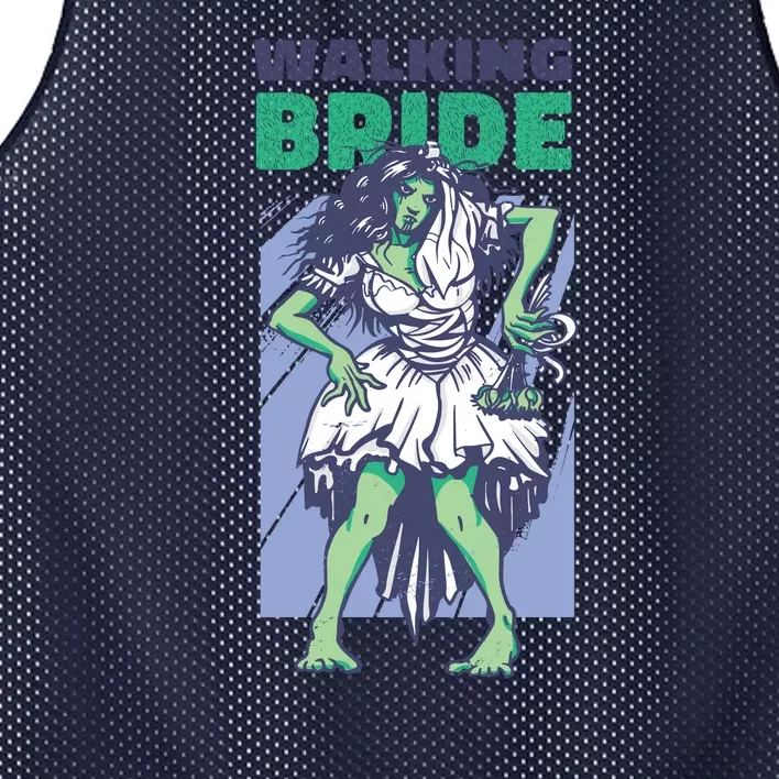 Zombie Walking Bride Mesh Reversible Basketball Jersey Tank