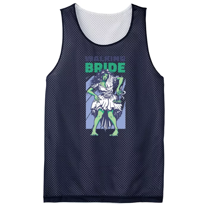 Zombie Walking Bride Mesh Reversible Basketball Jersey Tank