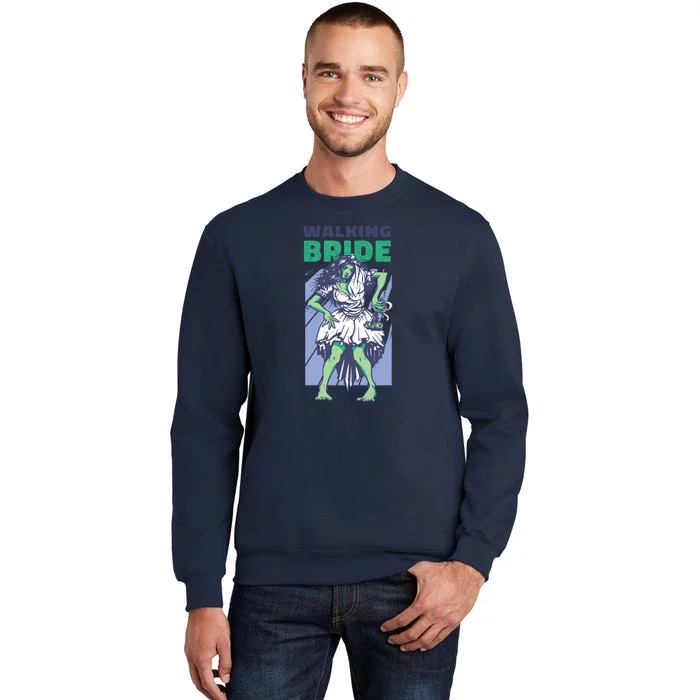 Zombie Walking Bride Tall Sweatshirt