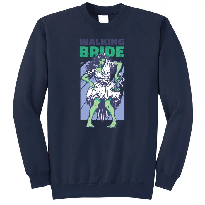 Zombie Walking Bride Tall Sweatshirt