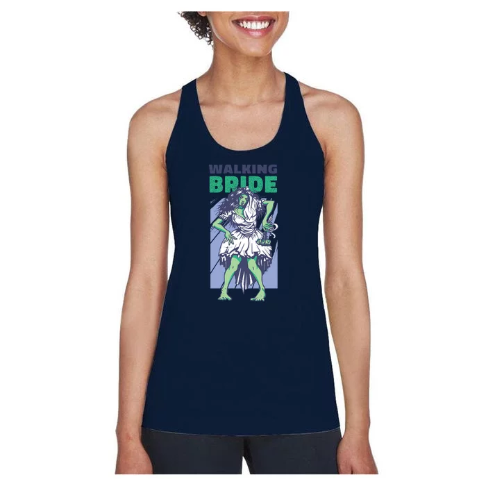 Zombie Walking Bride Women's Racerback Tank