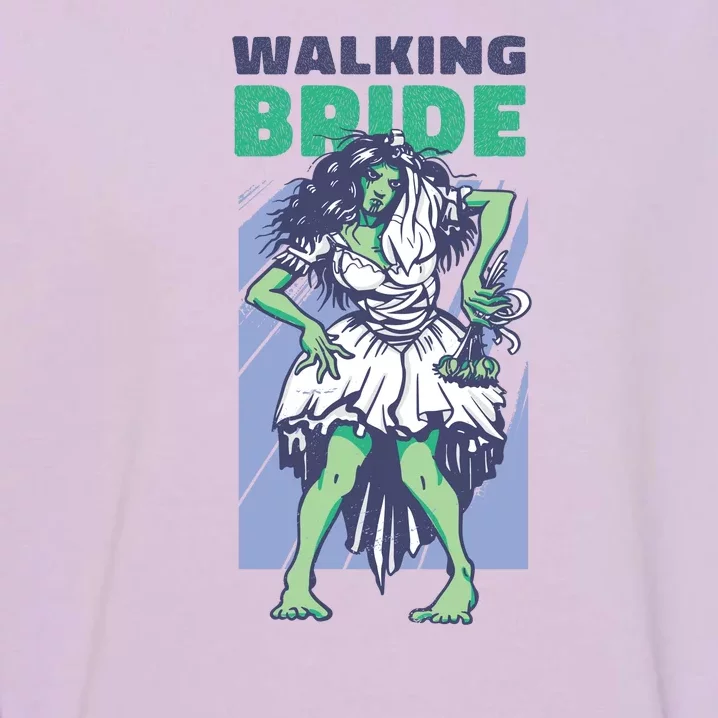 Zombie Walking Bride Garment-Dyed Sweatshirt