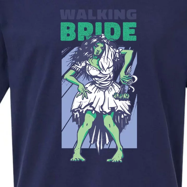 Zombie Walking Bride Sueded Cloud Jersey T-Shirt