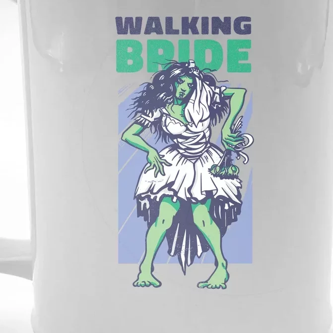 Zombie Walking Bride Front & Back Beer Stein