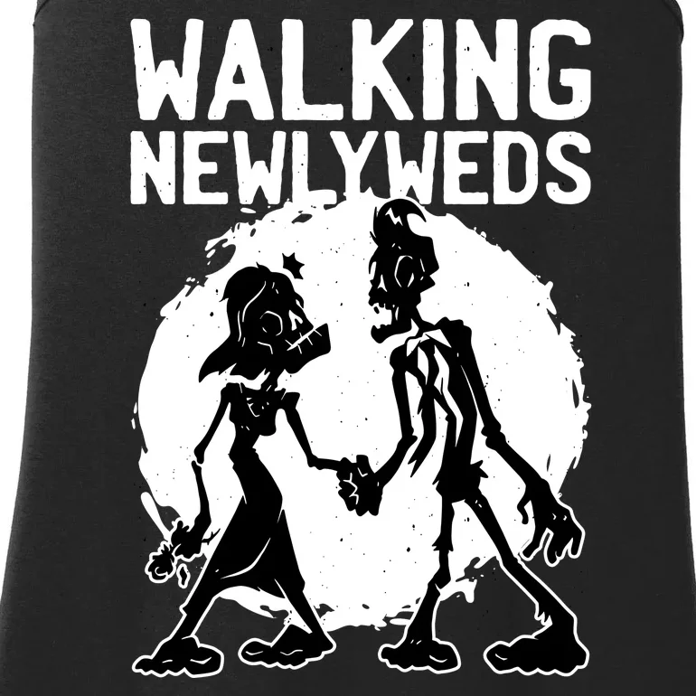 Zombie Walking Newlyweds Ladies Essential Tank