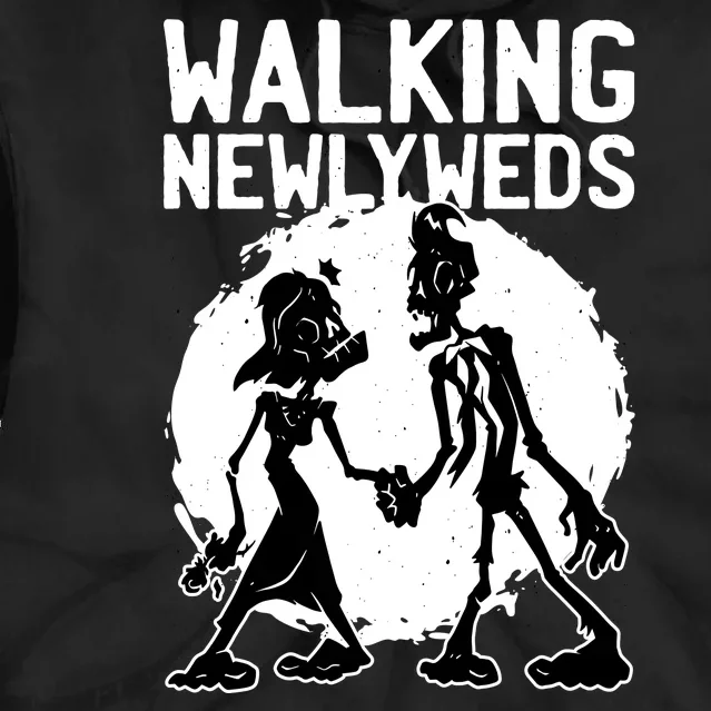 Zombie Walking Newlyweds Tie Dye Hoodie