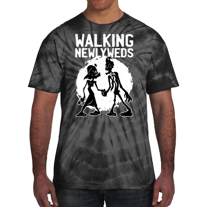 Zombie Walking Newlyweds Tie-Dye T-Shirt