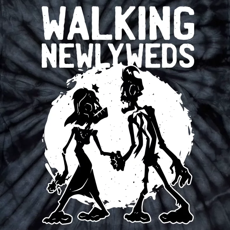 Zombie Walking Newlyweds Tie-Dye T-Shirt