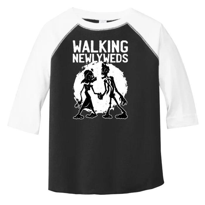 Zombie Walking Newlyweds Toddler Fine Jersey T-Shirt