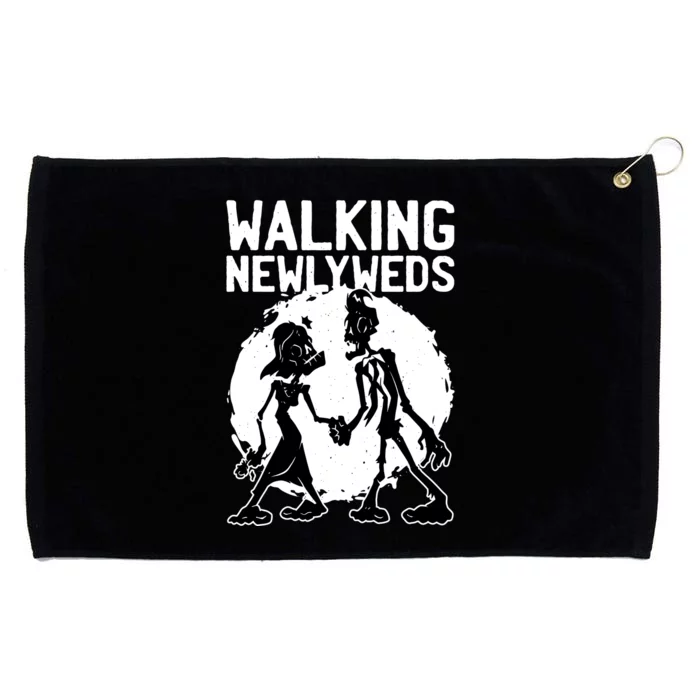 Zombie Walking Newlyweds Grommeted Golf Towel