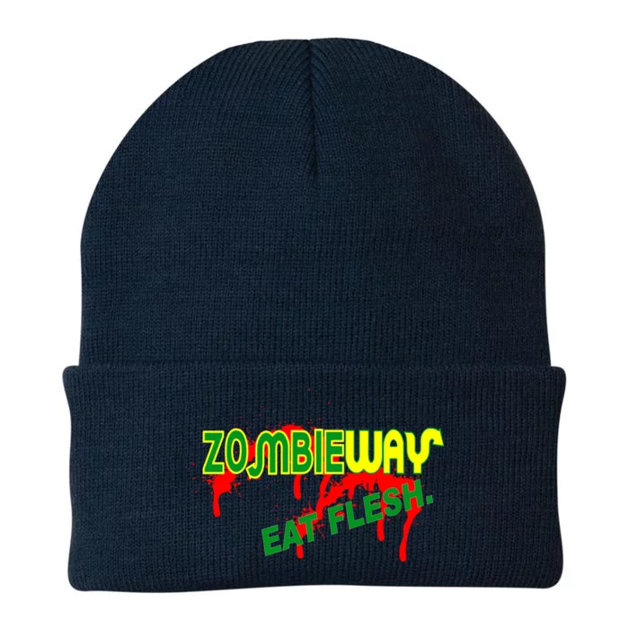 Zombie Way Eat Flesh Knit Cap Winter Beanie