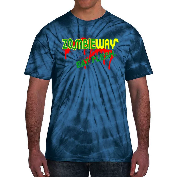 Zombie Way Eat Flesh Tie-Dye T-Shirt