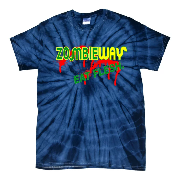 Zombie Way Eat Flesh Tie-Dye T-Shirt