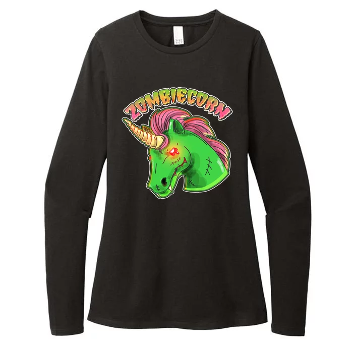 Zombiecorn Zombie Unicorn Womens CVC Long Sleeve Shirt