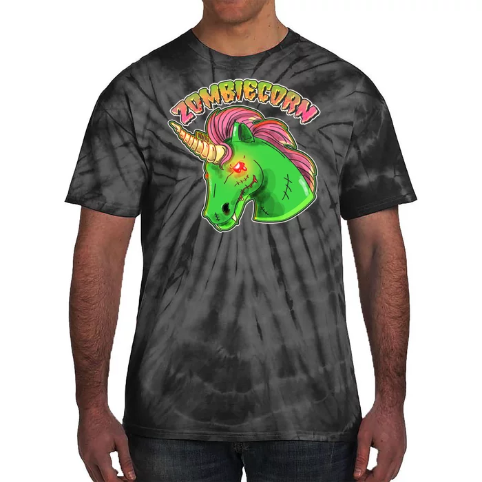 Zombiecorn Zombie Unicorn Tie-Dye T-Shirt