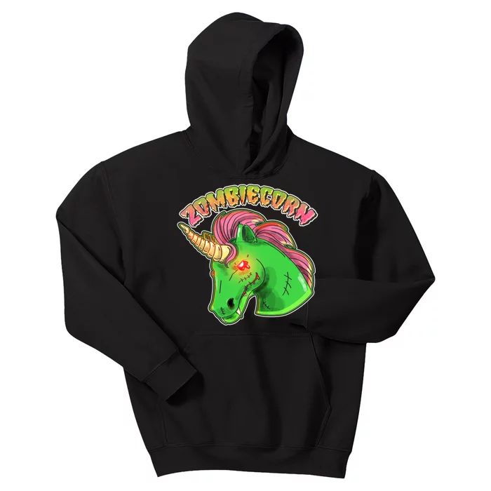 Zombiecorn Zombie Unicorn Kids Hoodie