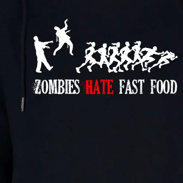 Zombies Eat Brains You'll Be Fine Womens Funnel Neck Pullover Hood