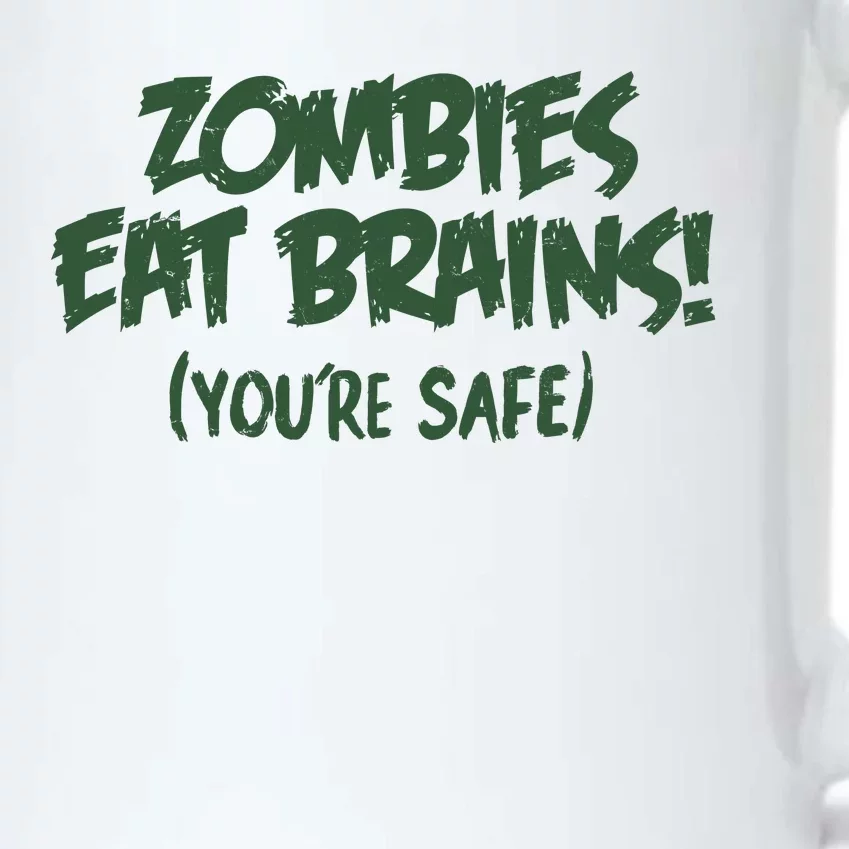 Zombies Eat Brains! (You're Safe) Black Color Changing Mug