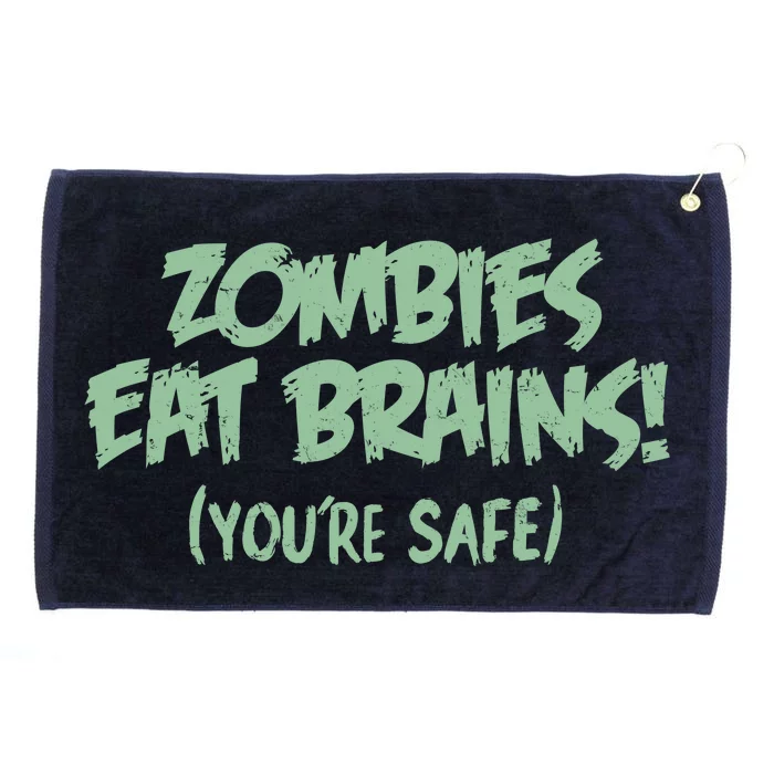 Zombies Eat Brains! (You're Safe) Grommeted Golf Towel