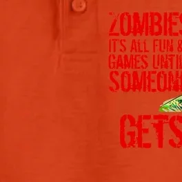 Zombies It's All Fun and Games Dry Zone Grid Performance Polo