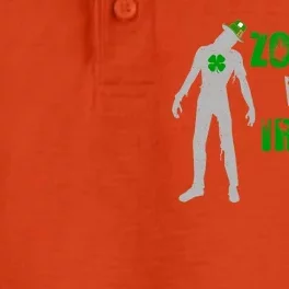 Zombies Were Irish Too Funny Dry Zone Grid Performance Polo