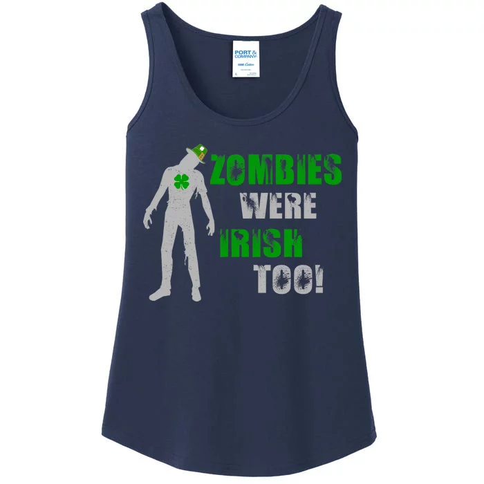 Zombies Were Irish Too Funny Ladies Essential Tank