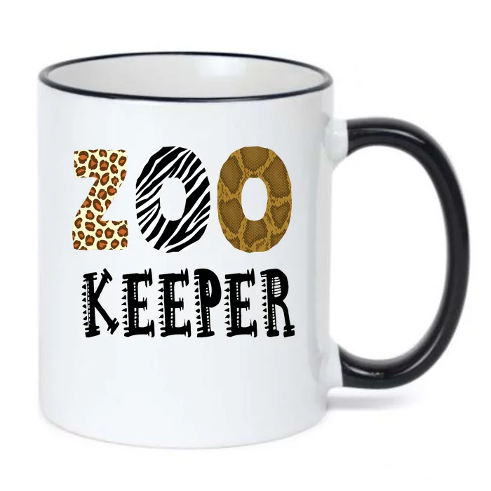 Zoo Keeper Black Color Changing Mug