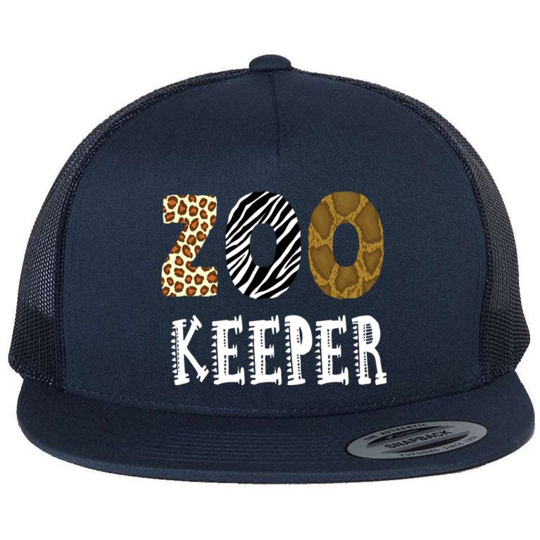 Zoo Keeper Flat Bill Trucker Hat