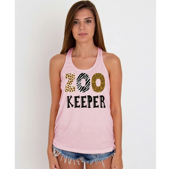 Zoo Keeper Women's Knotted Racerback Tank