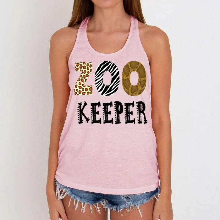 Zoo Keeper Women's Knotted Racerback Tank