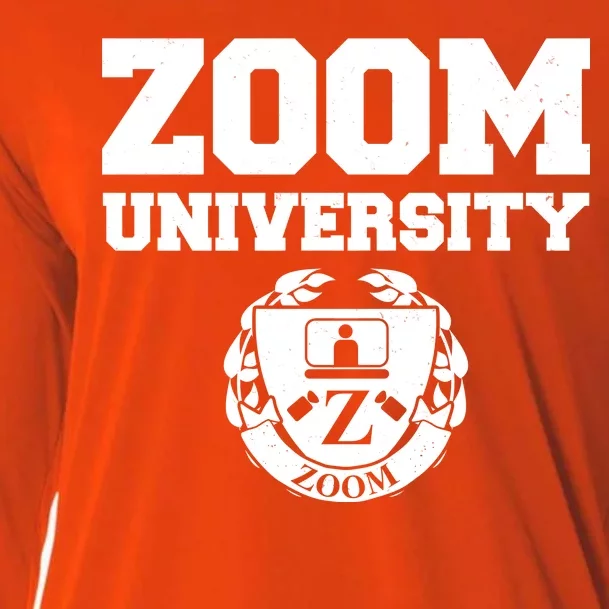 Zoom University Logo Cooling Performance Long Sleeve Crew