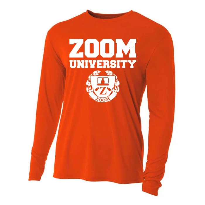 Zoom University Logo Cooling Performance Long Sleeve Crew