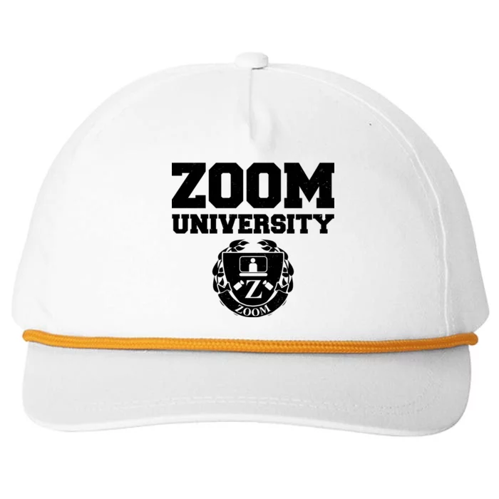 Zoom University Logo Snapback Five-Panel Rope Hat