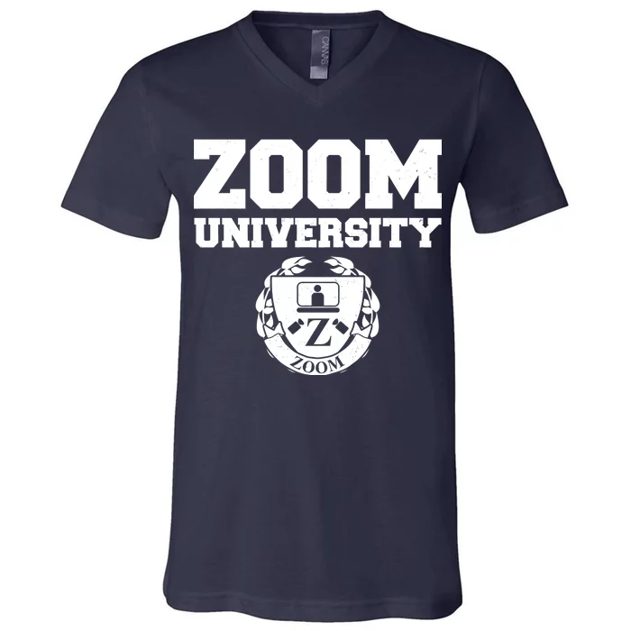 Zoom University Logo V-Neck T-Shirt