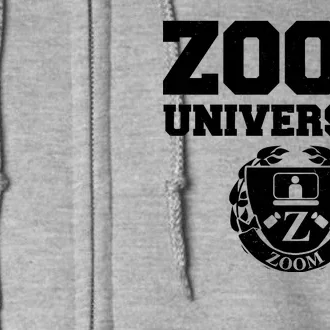 Zoom University Logo Full Zip Hoodie