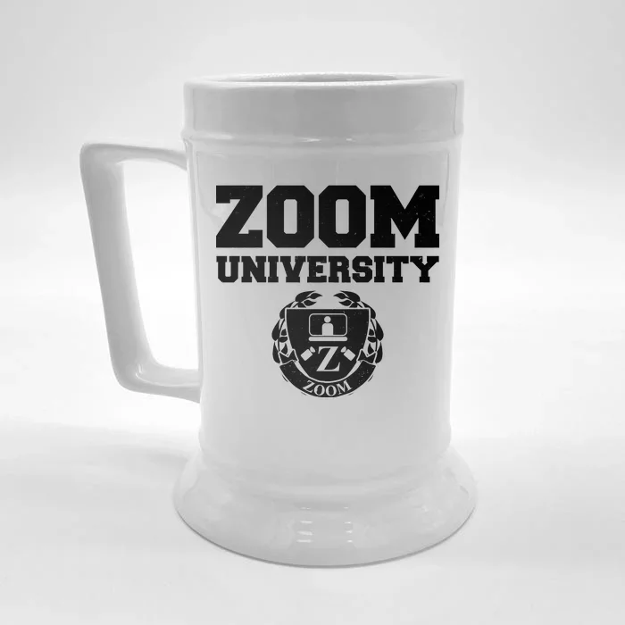 Zoom University Logo Front & Back Beer Stein