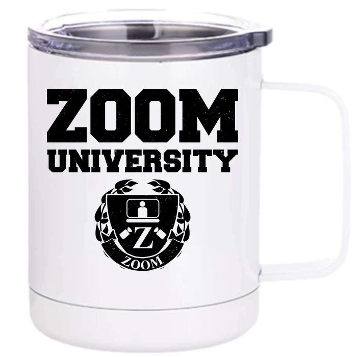 Zoom University Logo Front & Back 12oz Stainless Steel Tumbler Cup