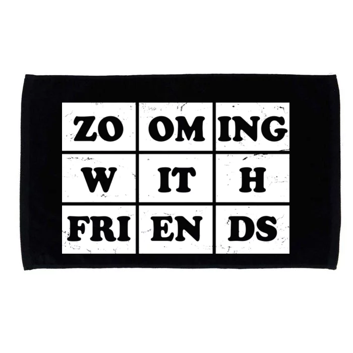 Zooming With Friends Microfiber Hand Towel