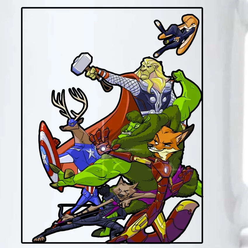 Zootopia Superheroes Avenge Black Color Changing Mug