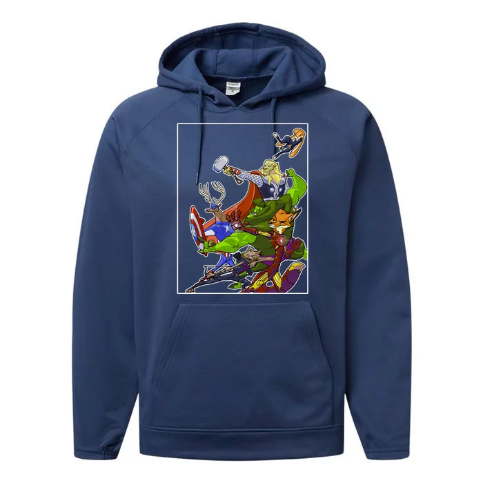 Zootopia Superheroes Avenge Performance Fleece Hoodie