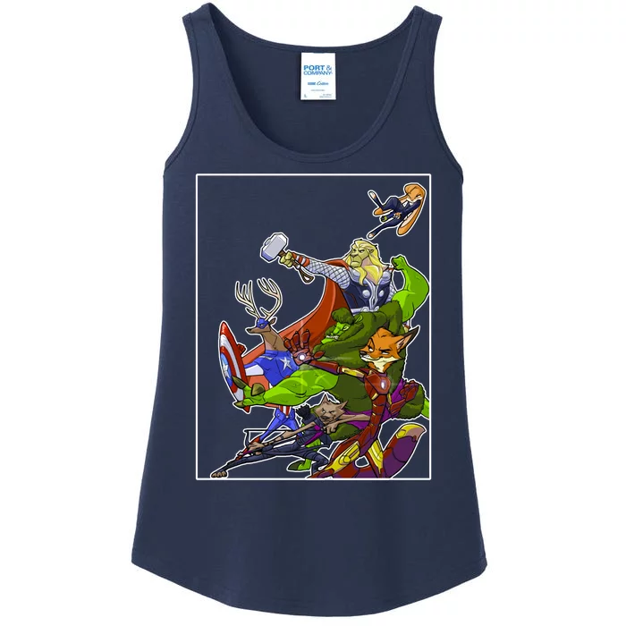 Zootopia Superheroes Avenge Ladies Essential Tank