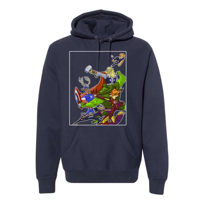 Zootopia Superheroes Avenge Premium Hoodie