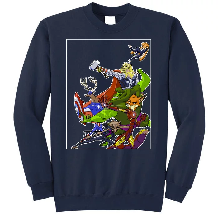 Zootopia Superheroes Avenge Tall Sweatshirt