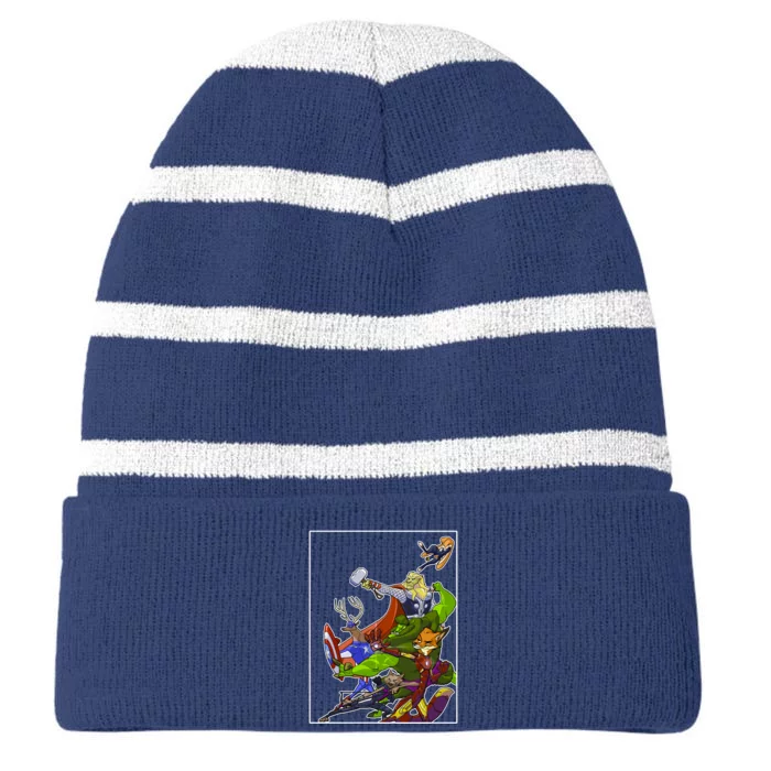 Zootopia Superheroes Avenge Striped Beanie with Solid Band